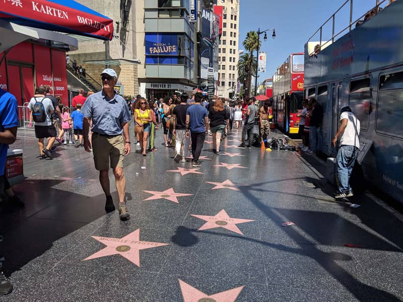 Hollywood Walk of Fame in Los Angeles