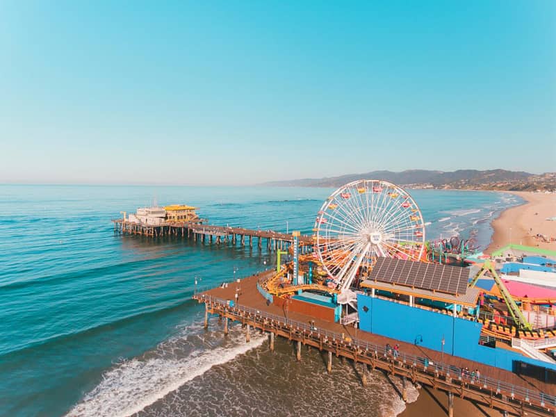 Santa Monica Beach and Pier