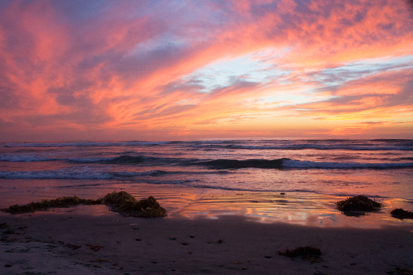 Sunset Over the Pacific Ocean